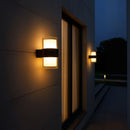 Aplica LED Exterior MIRA, 9W, 2 Surse de lumina, Lumina Calda, Negru