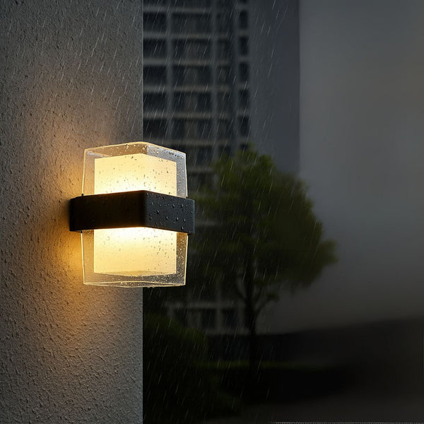 Aplica LED Exterior AMIRA, 2 Surse de lumina, Lumina Calda, Negru