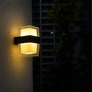 Aplica LED Exterior AMIRA, 8W, 2 Surse de lumina, Lumina Calda, Negru