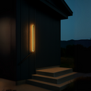 Aplica LED de Exterior Mack, Lungime 90cm, 13W, IP65, Metal, Liniar, Negru