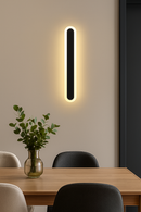 Aplica LED de Exterior SUHA, Lungime 90cm, 13W, IP65, Metal, Liniar, Negru