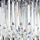 Candelabru Cristal BLOIS 10x E27 Negru Auriu