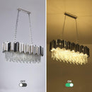 Candelabru Cristal BLOIS Regalis 10xE14, Diametru 80cm, Argintiu, Inaltime Reglabila