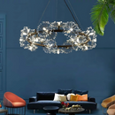 Candelabru Cristal PETERHOF Magno, Diametru 62cm, 25XG4, Negru, Inaltime Reglabila