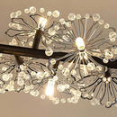 Candelabru Cristal PETERHOF Magno, Diametru 62cm, 25XG4, Negru, Inaltime Reglabila