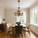 Candelabru Cristal SANSSOUCI Magno, 6xE14, Diametru 60cm, Alama Antichizata