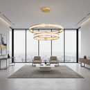 Candelabru Cristal, LINDERHOF Magno, 61W, Diametru 60cm, Lumina Rece/Calda/Neutra, Auriu, Inaltime Reglabila Lustre LED cu Telecomanda Default Title Alessandro Design