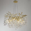 Candelabru Cristal WALTZ Rhapsody, 6x G9, Auriu, 45cm, Inaltime Reglabila, Metal si Cristal Candelabre Cristal Default Title Alessandro Design
