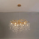 Candelabru Cristal WALTZ Rhapsody, 5x G9, Auriu, Diametru 45cm, Inaltime Reglabila