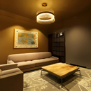 Candelabru Cristal ALHAMBRA Magno, LED, 86W, Diametru 60cm, Lumina Calda/Rece/Neutra, Dimabil, Inalțime Reglabila, Auriu