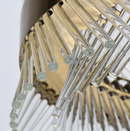 Candelabru Cristal ALHAMBRA Nobile, LED, 52W, Diametru 40cm, Lumina Calda/Rece/Neutra, Dimabil, Inaltime Reglabila, Auriu