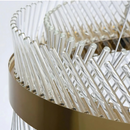 Candelabru Cristal ALHAMBRA Magno, LED, 86W, Diametru 60cm, Lumina Calda/Rece/Neutra, Dimabil, Inalțime Reglabila, Auriu