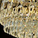 Candelabru Cristal FONTAINEBLEAU Supremo, 15x E14, Diametru 75cm, Auriu, Inaltime Reglabila