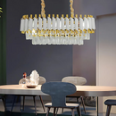 Candelabru Cristal VERSAILLES Regalis, Diametru 80cm, 10xE14, Alb, Inaltime reglabila