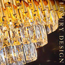 Candelabru Cristal VERSAILLES Eleganza 8x E14, Diametru 50cm, Auriu, Inaltime Reglabila