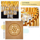 Candelabru Cristal VERSAILLES Magno 8x E14, Diametru 60cm, Auriu, Inaltime Reglabila