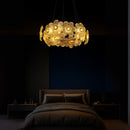 Candelabru Cristal Cadenza Allegro, 10x E14, Diametru 48cm, Inaltime reglabila, Auriu