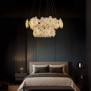 Candelabru Cristal Cadenza Largo, 33x E14, Diametru 76cm, Inaltime reglabila, Auriu