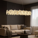 Candelabru Cristal Cadenza Allegro, 20x E14, Inaltime reglabila, Auriu