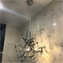 Candelabru Modern, CAPRICIO Allegro, 2xE14, Diametru 40cm, Crom Lucios, Inaltime Reglabila