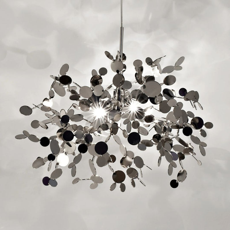 Candelabru Modern, CAPRICIO Allegro, 2xE14, Diametru 40cm, Crom Lucios, Inaltime Reglabila