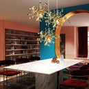 Candelabru Modern, CAPRICIO Allegro, 2xE14, Diametru 40cm, Auriu, Inaltime Reglabila