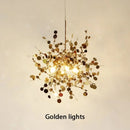 Candelabru Modern, CAPRICIO Allegro, 2xE14, Diametru 40cm, Auriu, Inaltime Reglabila