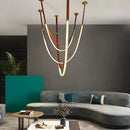 Candelabru Modern, LED, ARIA Largo, 34W, lumina Neutra, Maro