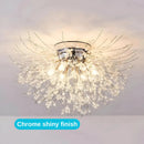 Candelabru Cristal RONDO Vivace, 6x G9, Diametru 49cm, Argintiu Lucios