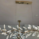 Candelabru Cristal, LED, TOCCATA Largo, 36W, lumina Neutra, Auriu, Inaltime Reglabila