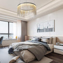 Lustra LED suspendata cu telecomanda ILLUMINA MAGNUS, 20W, lumina Rece/Calda/Neutra, Dimabila, Crom Lucios