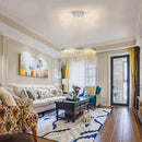 Lustra LED suspendata cu telecomanda ILLUMINA MAGNUS, 20W, lumina Rece/Calda/Neutra, Dimabila, Crom Lucios