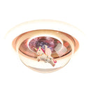 Lustra LED UNICORN, 104W, lumina Rece/Calda/Neutra, Roz