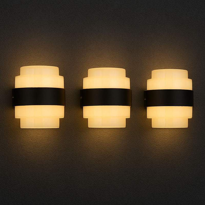 Aplica LED MONT BLANC, 12W, lumina Calda, Negru