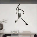 Lustra MODERNA, tip Pendul, FUNTASIA, Figurina, 1xE27, Inaltime Reglabila, Negru