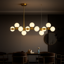 Lustra cu bec moderna LOFT Pavilion, 11x G9, Auriu, Metal, Inaltime Reglabila Lustre Moderne Default Title Alessandro Design