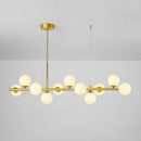 Lustra cu bec moderna LOFT Pavilion, 11x G9, Auriu, Metal, Inaltime Reglabila