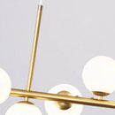 Lustra cu bec moderna LOFT Pavilion, 11x G9, Auriu, Metal, Inaltime Reglabila