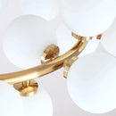 Lustra LOFT Chamber, 25x G9, Alb Auriu, Metal, Inaltime Reglabila, Modern