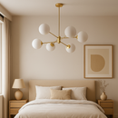 Lustra Suspendata LOFT, 6x E27, Auriu