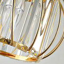 Lustra Cora 1XE27, Auriu, Metal si Cristal