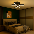 Lustra LED Diego, 18W, Negru, Metal, Lumina Rece/Calda/Neutra