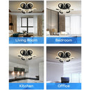 Lustra LED VERTEX HELIX, 15W, lumina Rece/Calda/Neutra, Negru