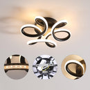 Lustra LED VERTEX HELIX, 65W, lumina Rece/Calda/Neutra, Negru