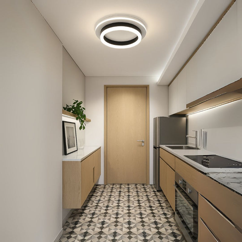 Lustra LED Santiago, 24W, Negru, Lumina Rece/Calda/Neutra