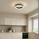 Lustra LED MODERNA 24W, Diametru 20cm, Rotunda, lumina Rece/Calda/Neutra, Negru