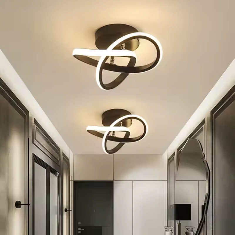 Lustra LED VERTEX Infinitum 26W, Lumina Rece/Calda/Neutra, Negru