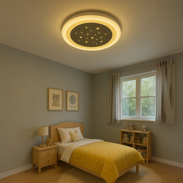 Lustra LED GUARELLA, 18W, lumina Rece/Calda/Neutra, Alb