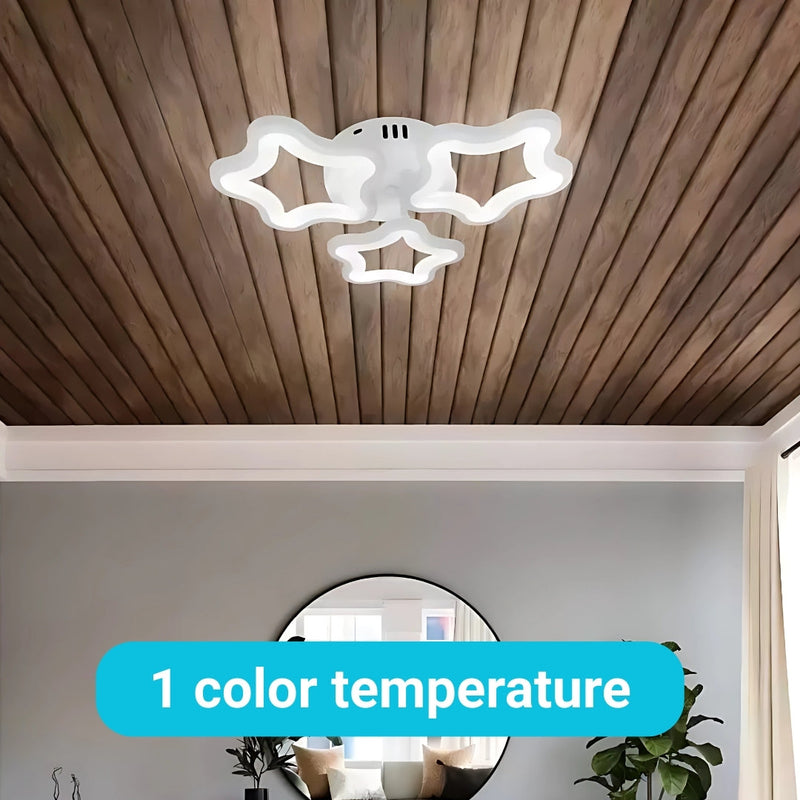 Lustra LED STELARIUM 22W, 3 Stelute, lumina Rece, Alb