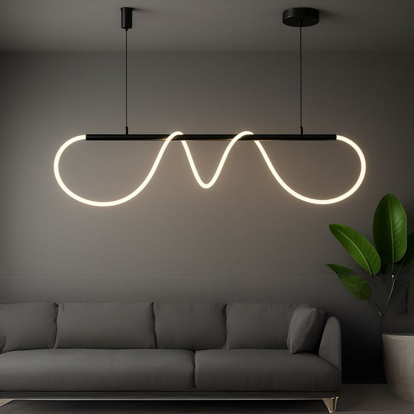 Lustra LED cu Telecomanda Divino, 24W, Dimabila, 4000K, Negru